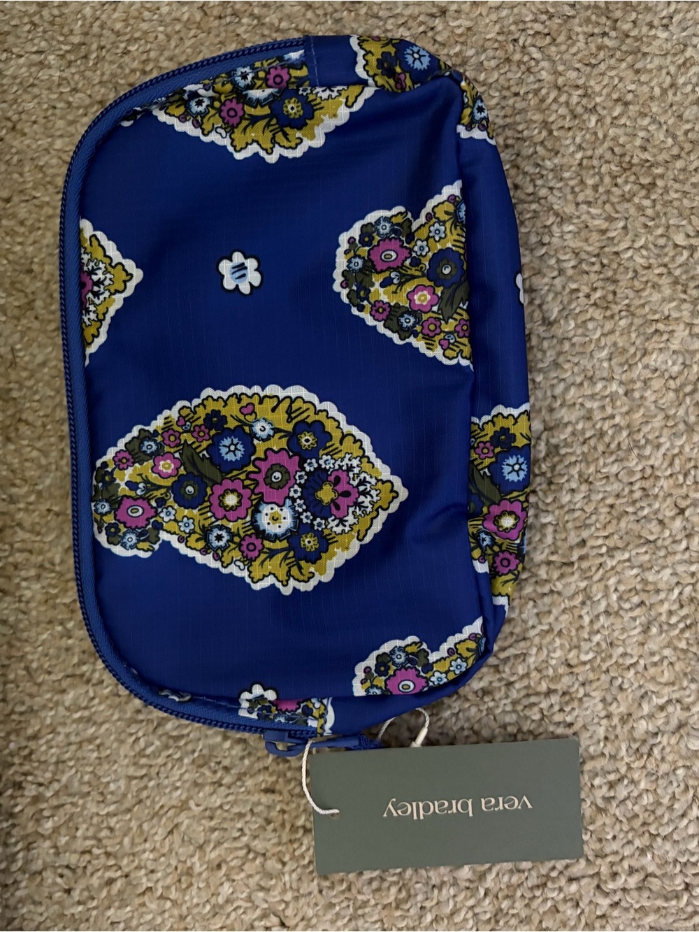 Vera Bradley Royal Blue Floral Shoulder Bag